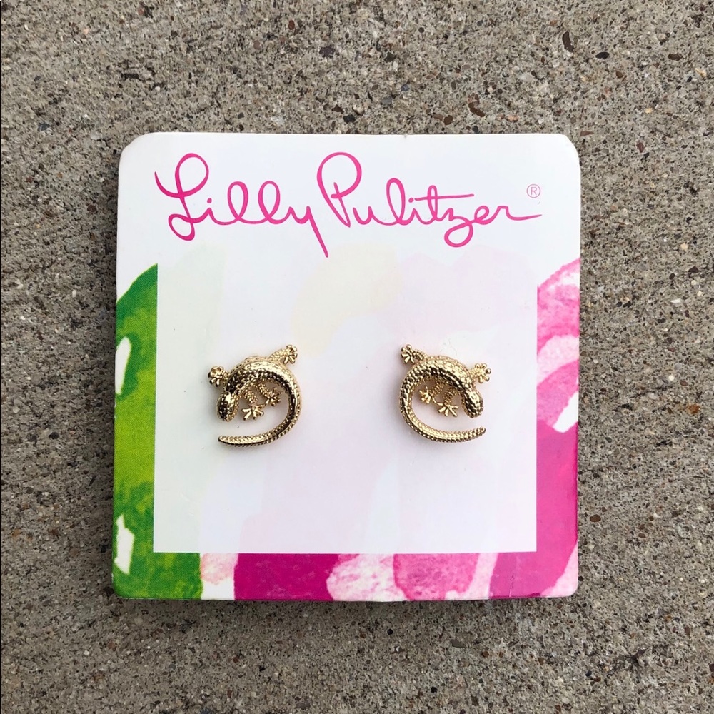 Lilly Pulitzer lizard earrings 🦎